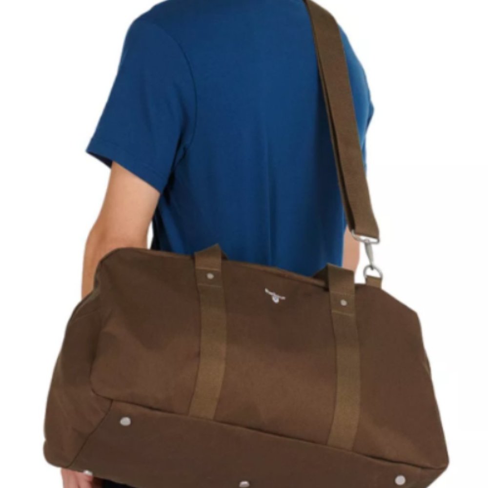 Barbour Cascade Duffle Holdall Short Trip Travel Bag MSRP$120 Fantastic Review